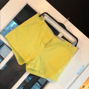 J. Crew Yellow/Citrine Chino Shorts